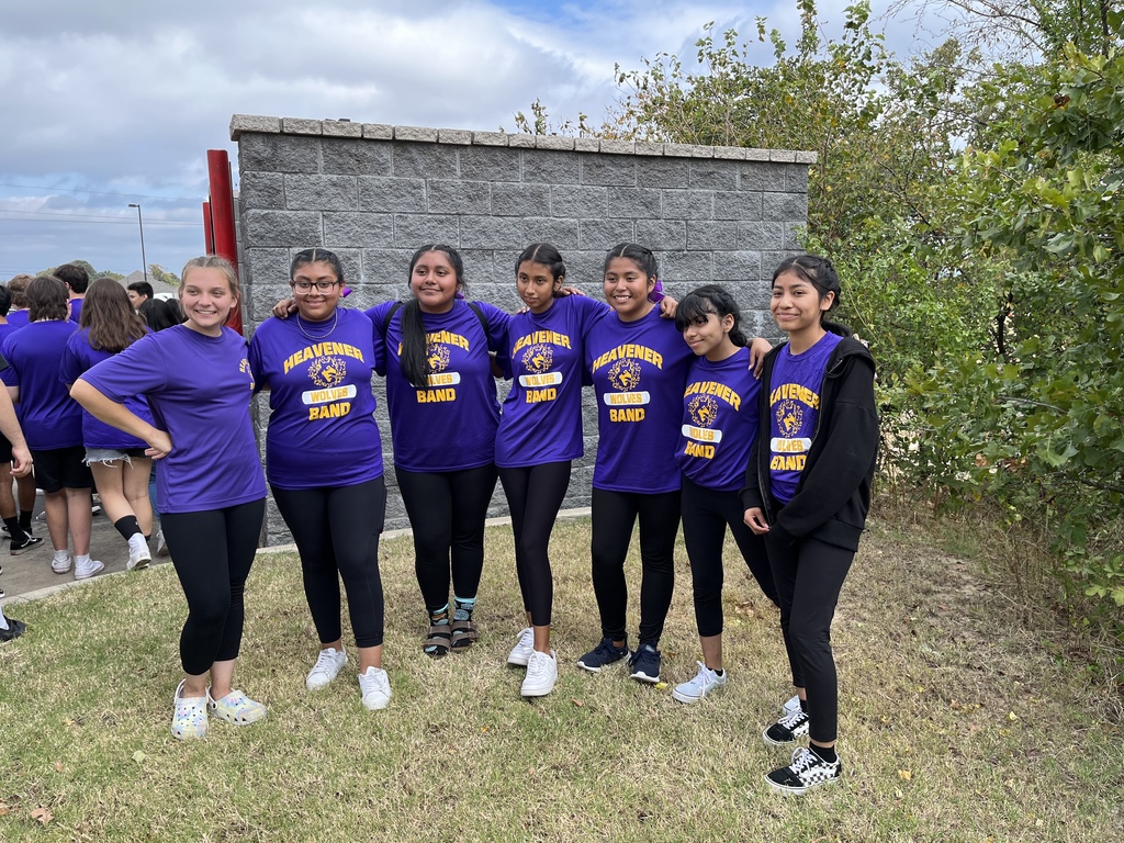 Heavener. High School Marching Band and Color Guard